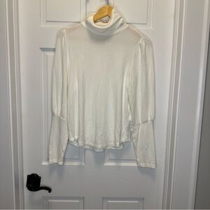 Anthropologie Light Weight Cream‎ Cowl Neck Sweater